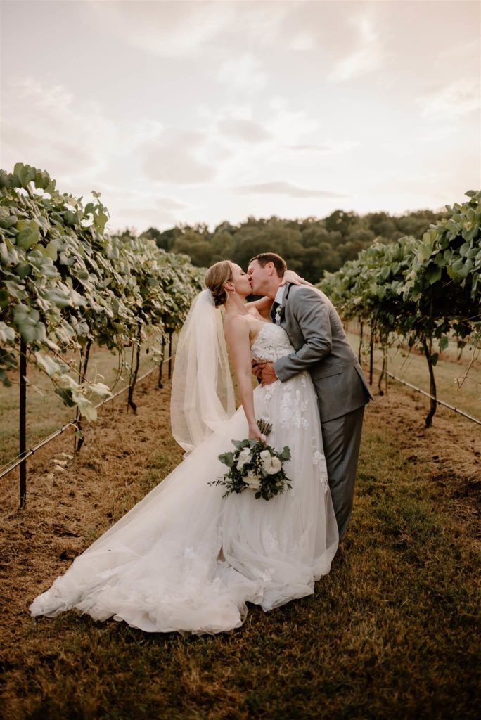 Michelle and Jason get married in September at Rusty Tractor Vineyards