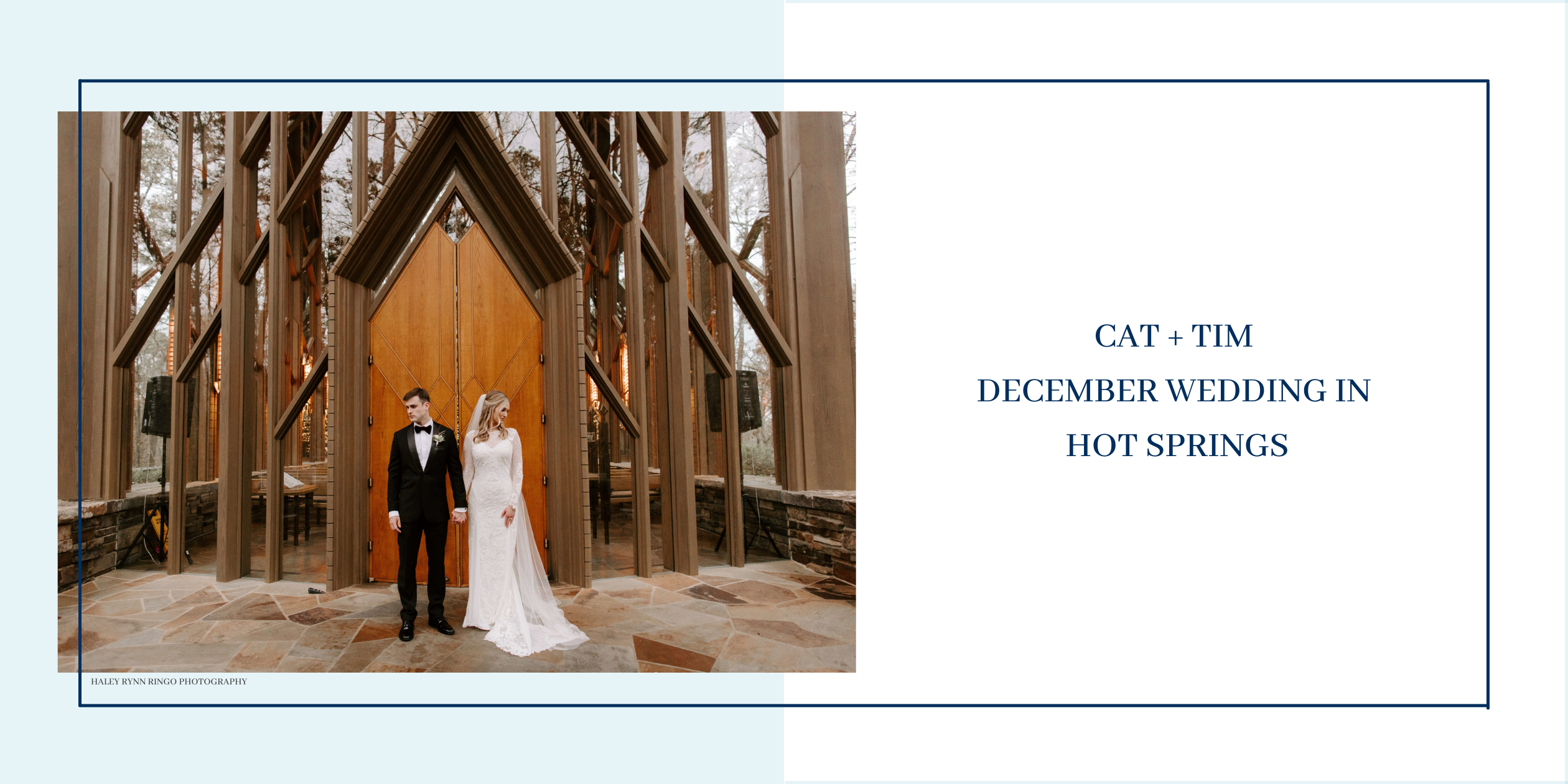December Wedding in Hot Springs